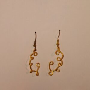 Golden Ear Wired Earrings | Elegant Wired Earrings