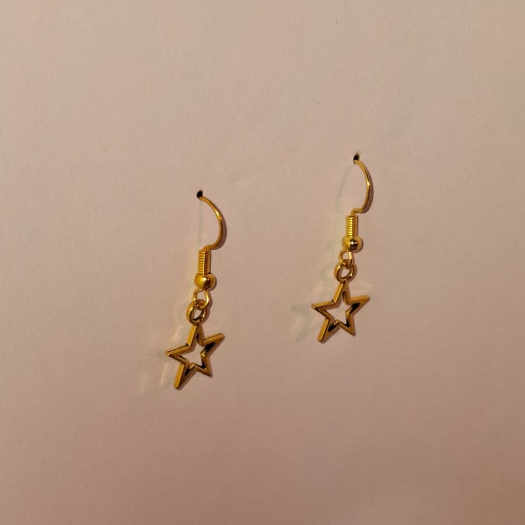 Golden Dainty Star Earrings