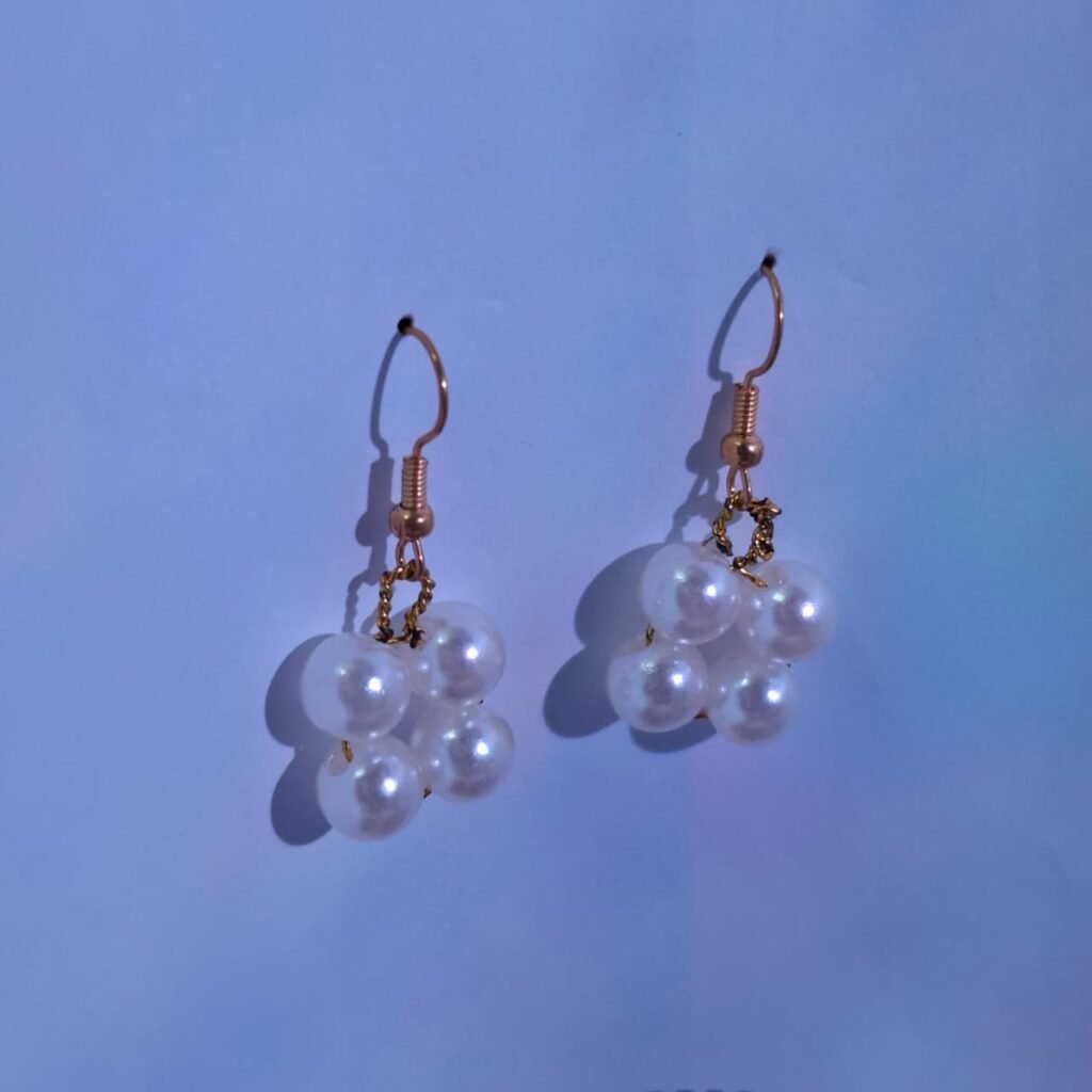 Handmade Big Pearl Earrings | Elegant Pearl Earrings for Women