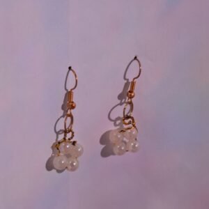Handmade Beaded Pearl Earrings | Elegant Pearl Earrings for Women