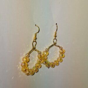 Golden Beaded Sunshine Earrings 6