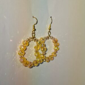 Golden Beaded Sunshine Earrings 3